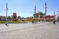 Beautiful view of Taksim Square, with the Ataturk monument, in Istanbul