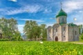 View of the temple in the ancient city of the Golden ring Pereslavl Zalessky