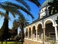 Beautiful view of the Tiberias, Church of Blessedness, Israel Royalty Free Stock Photo