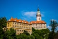 Beautiful view to castle in Cesky Krumlov, Czech repu