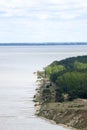 Beautiful view to Curonian spit sand dunes and baltic sea coast, Lithuania Royalty Free Stock Photo