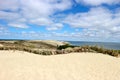 Beautiful view to Curonian spit sand dunes and baltic sea coast, Lithuania Royalty Free Stock Photo