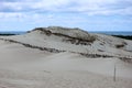 Beautiful view to Curonian spit sand dunes and baltic sea coast, Lithuania Royalty Free Stock Photo