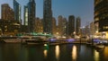 Marina Promenade in Dubai city, UAE Royalty Free Stock Photo