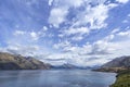 Beautiful view to the Lake Wakatipu, South Island, New Zealand Royalty Free Stock Photo