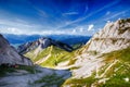 Beautiful view to Lucerne lake (Vierwaldstattersee) and Swiss Al Royalty Free Stock Photo