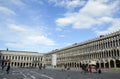 View to San Marco the main square of the old town in the morning in Venice, Italy Royalty Free Stock Photo