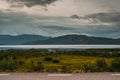 Beautiful view to the Tornetrask lake near Abisko Royalty Free Stock Photo