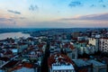 Beautiful view to the urban part of the city of Istanbul Royalty Free Stock Photo