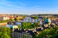 Beautiful view to Vltava and bridges in Prague, Czech republic Royalty Free Stock Photo