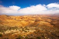 Beautiful view to vulcanic landscape of Fuerteventura Island from Morro Velosa view point near Betancuria village.