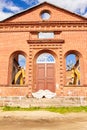 Beautiful view to Yakkima kircha (church) ruins which nowadays City of Angels Museum Lahdenpohja. Birds eye view