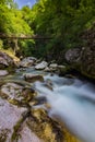 Beautiful view of Tolmin gorges near Tolmin (Slovenia)