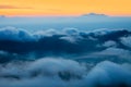 Beautiful view from the top of Batur volcano. Bali Royalty Free Stock Photo