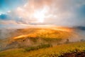 Beautiful view from the top of Batur volcano. Bali Royalty Free Stock Photo