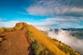 Beautiful view from the top of Batur volcano. Bali Royalty Free Stock Photo