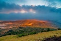 Beautiful view from the top of Batur volcano. Bali Royalty Free Stock Photo