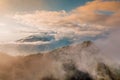 Beautiful view from the top of Batur volcano. Bali Royalty Free Stock Photo