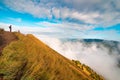 Beautiful view from the top of Batur volcano. Bali