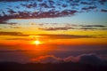 Beautiful view from the top of Batur volcano. Bali Royalty Free Stock Photo