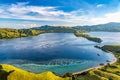 Beautiful View From The Top of Gili Lawa Darat Island Royalty Free Stock Photo