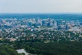 Beautiful view from top of the hill of Gediminas' Tower and old Vilnius center, Vilnius Lithuania. Vilnius city Royalty Free Stock Photo