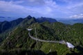 A beautiful view from the top of hill in Langkawi Malaysia Royalty Free Stock Photo