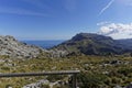 Beautiful view from top of the hill on the sea, postcard idyll Royalty Free Stock Photo