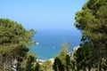 Beautiful view from the top of La Rocca mountain near the town of Cefalu. Italy Royalty Free Stock Photo