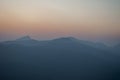 The mountain view from the hill top