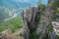 Beautiful view from top of the mountain, Russia, Ural, Bashkortostan. Royalty Free Stock Photo