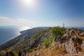 Beautiful view from the top of sveti Nikola mount. Royalty Free Stock Photo