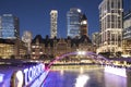 Beautiful view of The Toronto Sign is an illuminated three-dimensional sign in Nathan Phillips Square in Toronto Royalty Free Stock Photo