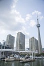 Beautiful view of Toronto waterfront beach in Downtown Toronto