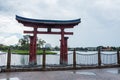 Beautiful view of Torri Gate Japan in Orlando Florida USA Royalty Free Stock Photo