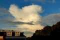 Thundery shower with anvil in development