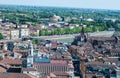 Beautiful view from the tower lamberti of Verona with the background the Arena of Verona