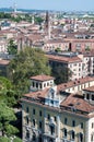 Beautiful view from the tower lamberti of Verona