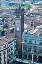 Beautiful view from the tower lamberti of Verona