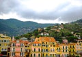 Beautiful view of town of Alassio with colorful buildings, Liguria, Italian Riviera, region San Remo, Cote d`Azur, Italy Royalty Free Stock Photo