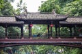 Beautiful view of traditional architecture in Liujiang, Meishan, Sichuan, China