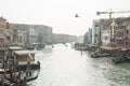 Beautiful view of traditional Gondola on famous Canal Grande