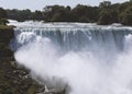 Turbulent Niagara Waterfall in Summer