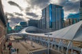 Beautiful View From the Union Station in Denver Colorado Royalty Free Stock Photo