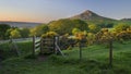 Beautiful sunset , unusual, marvelous the Roseberry Topping