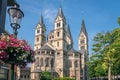 Beautiful view of the upper part Munsterkerk Munster in the Dutch town of Roermond Royalty Free Stock Photo