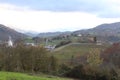 Beautiful View of Valley on autumn season in Spain Europe Royalty Free Stock Photo