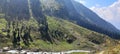 Beautiful view of the valley and Sheshnag river in Chandanwari