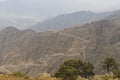 Beautiful view of the valley in Sawda mountains, Abha, Asir, Saudi Arabia