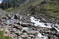 Beautiful view of the valley and Sheshnag river in Chandanwari